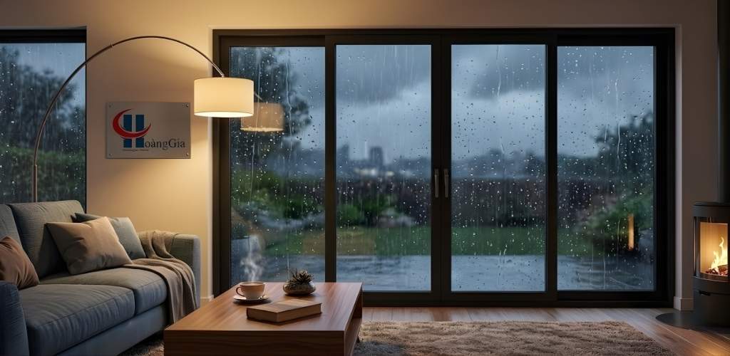 Cơ chế thiết kế giúp hệ thống cửa nhôm kính kín nước hoàn hảo