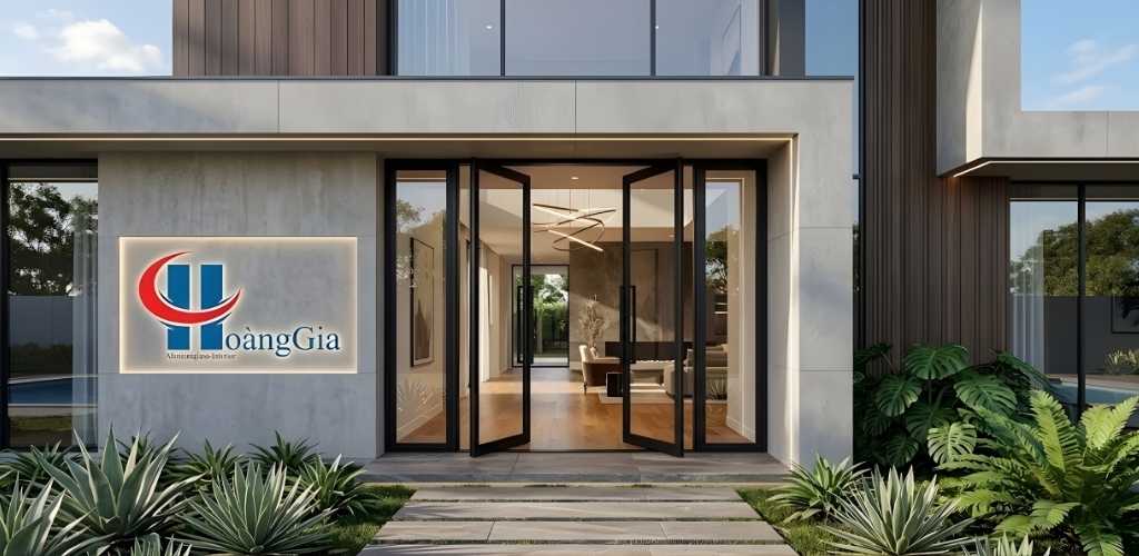 Khái niệm cửa nhôm kính mở quay là gì và cấu tạo kỹ thuật