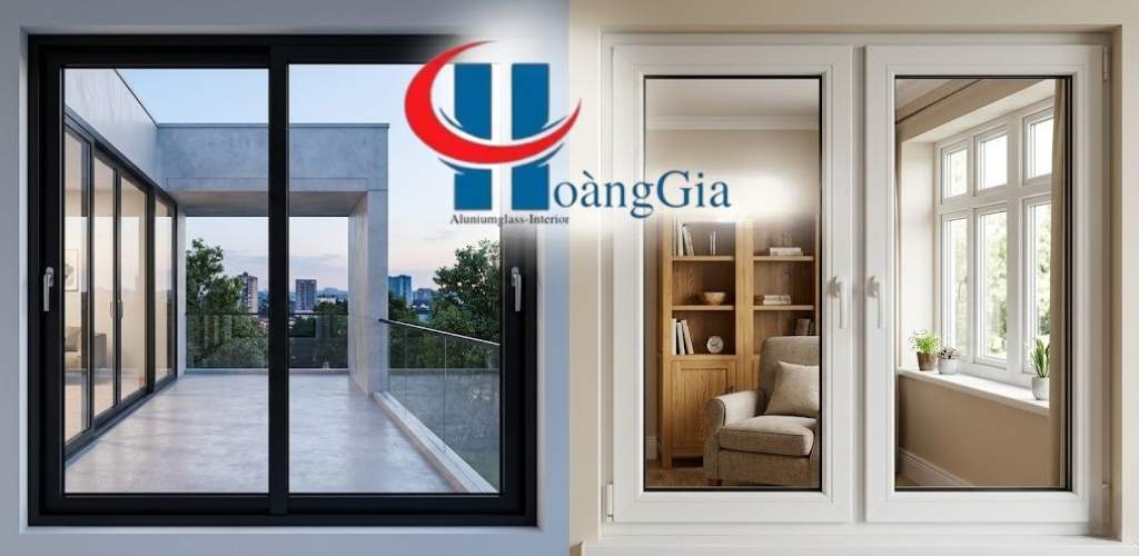 Tổng quan và đặc điểm cấu tạo cơ bản của cửa nhôm kính và cửa nhựa lõi thép